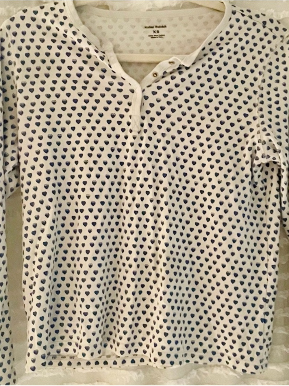 Roller Rabbit Heart Pajama top